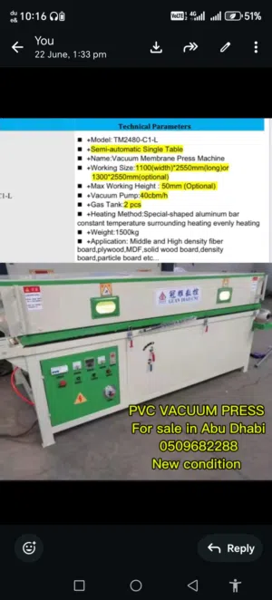 PVC VACUUM PRESS machine