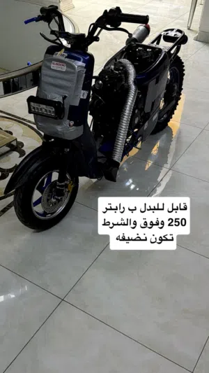 دراجة كاستم عليها فلتر فيول بمب رنقات ريس الدراجة من شغلي انا الدراجه 250 cc عزمها جداً قوي ف الشارع