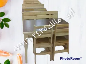 كراسي زان وطاولات سويد للمطعم  حسب الطلب المطبخ والمنازل والحدائق