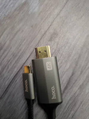 إقرأ الوصف للتواصل الرقم في الوصف سعر 4 ألف كابل 4k Type-C Hoco من الهاتف او اللابتوب إلى الشاشة .