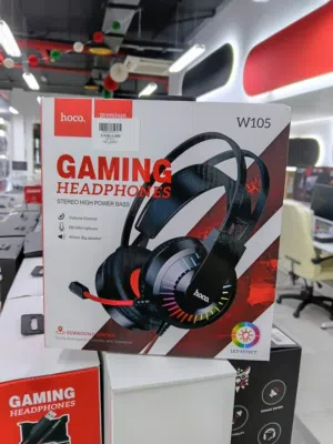 سماعة جيمنج HOCO W105 بإضاءة LED  من NS GAMER