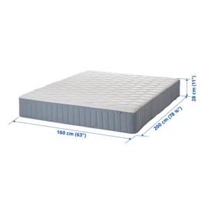 IKEA VAGSTRANDA MATRESS FOR SALE IN EXCELLENT CONDITION UNDERWARRANTY SIZE 160×200