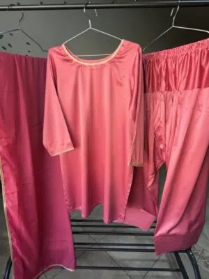 pink farshi shalwar suit 3 piece pakistani suit