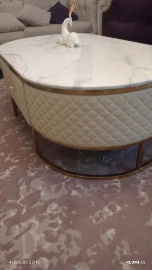 طاوله وسط رخام جديده للبيع