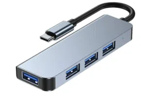 USB Hub 3.0, USB C Adapter and 4-in-1 Docking Station , USB C Hub