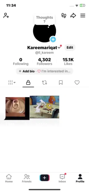 حساب تيك توك