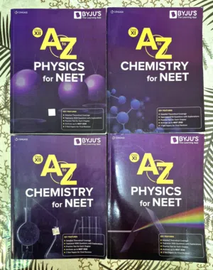 “Original Byju’s–Cengage NEET books with license QR code (unused)”