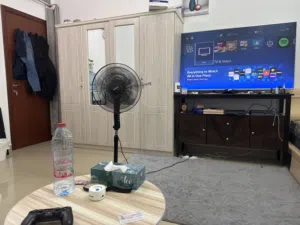 Fully Furnished Room in Ajman – 55" TV + All Bills Included – 2 Months Only!