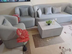 Sofa Set (4+1+1) seats - Excellent Condition + center Table. 10/10 condition.