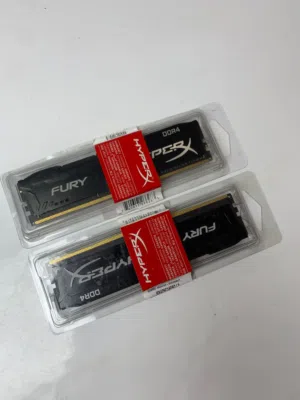 Ryzen 5 3400g المعالج يحتوي كرت مدمج  الرامات hyperX fury  8×2 سرعة التردد 2666ghz