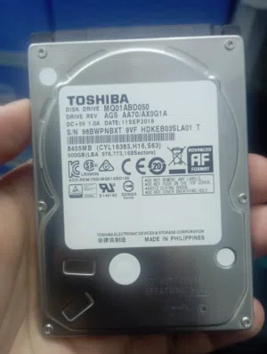 هاردسك لابتوبو بلاستشن فور4 صحته 50بالميه HDD500قيقا