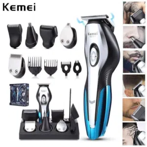 ماكنه حلاقه كيمي KEMEi للرجال المتكامله 11 في 1 حلاقه ماكينة الحلاقه حلاقة شحن عده رؤوس