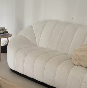 Boucle-wool 3 seater sofa/couch designer