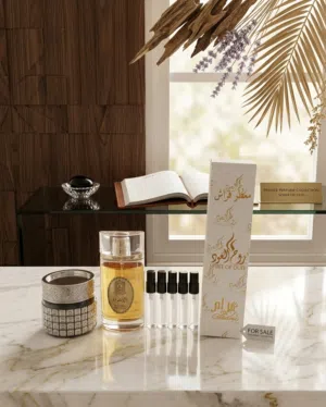 عطر اساسي [VIP] أو [الأسطوره]  +علبه بخور  +معطر فراش  +4 عطور صغيره هديه  توصيل مجانا داخل عجمان