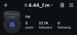 حساب انستغرام 57 ألف متابع