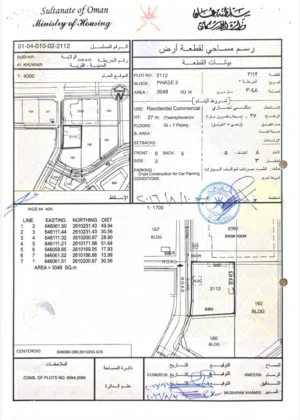 ثاني قطعه من طريق السلطان قابوس  سكني تجاري الخوير الجنوبيه