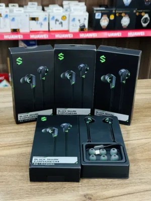 سماعة بلاك شارك للالعاب ومكالمات تايب سي كوع مائل للأسفل  BLACK SHARK EARPHONES 2 Type-C