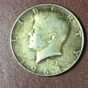 للبيع نص دولار امريكي جون كيندي سنة 1964