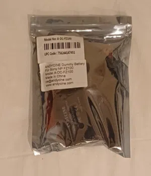 للبيع بطارية  (Dummy Battery)  ل Sony-NP-FZ100 ماركة Andycine - جديدة.