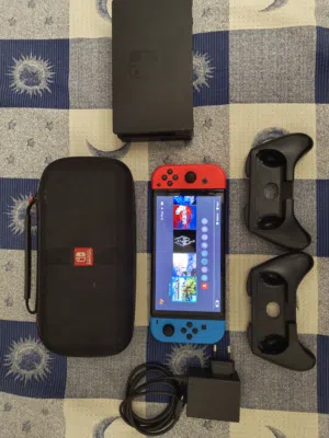 Nintendo switch oled modded with 256gb with all the bells and whistles