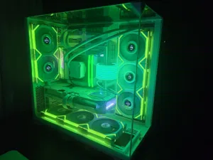 All White gaming PC custom build high end PC
