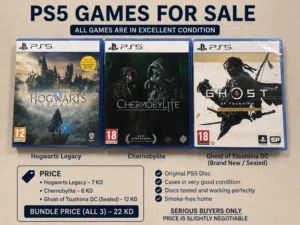 PS5 Games Bundle - Hogwarts, Chernobylite & Ghost of Tsushima