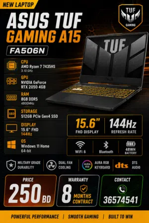 Laptop: ASUS TUF Gaming A15 FA506N