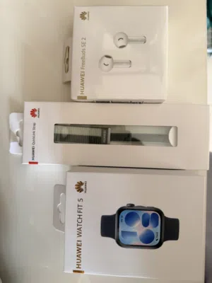 Huawei watch fit 5 with strap and huawei freebuds SE 2