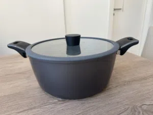 Barely used! Excellent quality and condition pot with the lid for hot price!