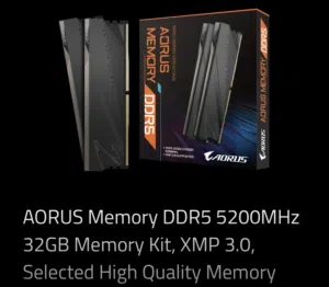DDR5 32GB 5200MHZ AORUS