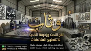 ورشة وثاب لفن النحت وزخرفة الحديد