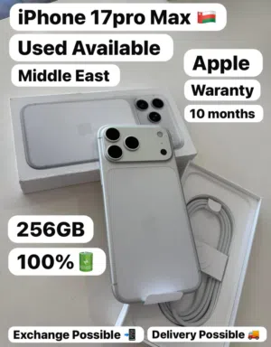 iPhone 17Promax 256Gb white color smooth Amazing device good condition