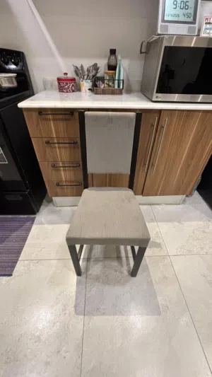 BOSH DISHWASHER , ikea dining table 6 chairs , 1 ikea study table, 1 okea blue sofa 2 seater