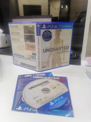 Cd uncharted the nathan drake collection  اربع أجزاء مدمجه في قرص نسخه خاصه بلاستيشن 4