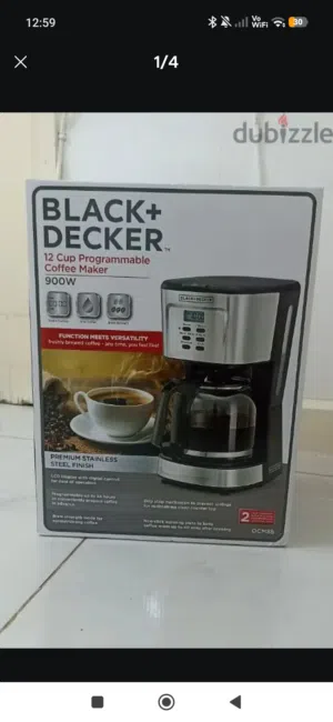 black+decker 12 cup programmable coffee maker brand new (sealed box)