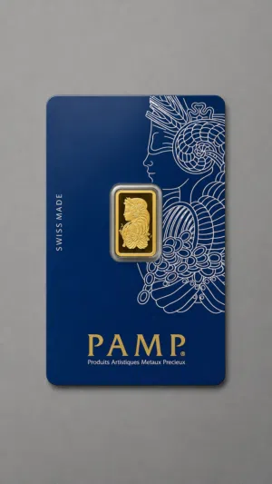 2.5g PAMP Suisse 999.9 gold bar / karat 24