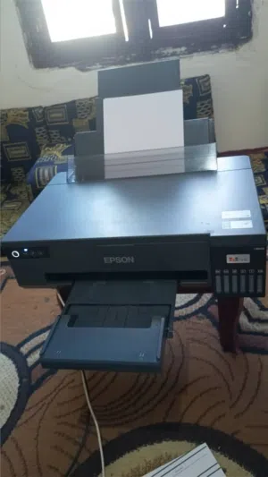 طابعة Epson L8050 فوتوغرافية 6 ألوان بحالة ممتازة تدعم الواي فاي والطباعة الحرارية