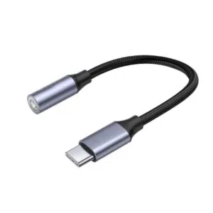 HAING HI-1063-TFC Type C Male to3.5mm Female Headphone Audio Jack Adapter محول الى منفذ سماعة3.5 ملم