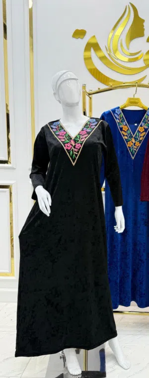 فساتين لقماش قطيفة غوايال