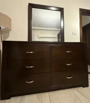 تسريحة طاولة تسريحة خشب امريكي