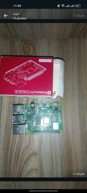 raspberry pi 4 model b (4GB Ram) raspberry pi zero 2w و عدة قطع اخرى