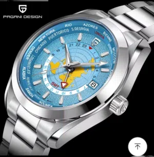 ساعة الخريطة من باجاني اوتوماتيك جديدة