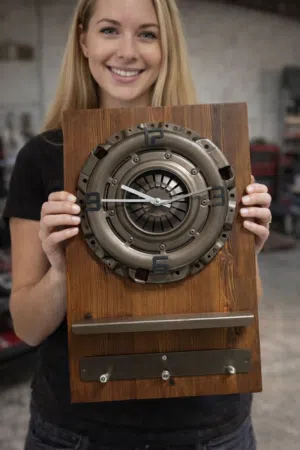 ساعة حائط صنع يدوي