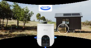 كاميرا مراقبة EZVIZ H8c 4G - تعمل بشريحة الهاتف لتغطية كاملة وحماية فائقة