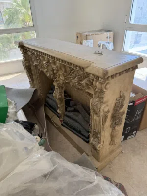 Used furniture for sale - 3 single bed - 2 ikea cabinets - fire place