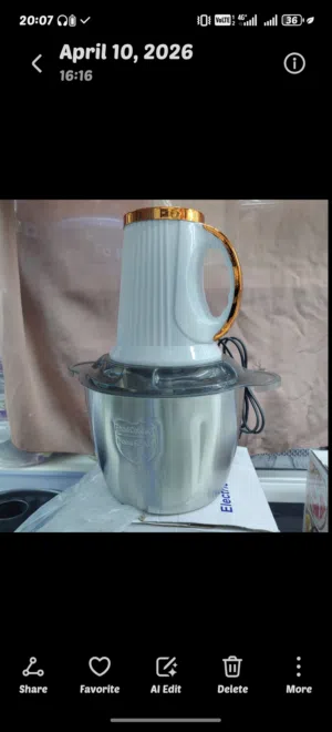 تخفيض 50% كبة كهربائية اس 3 لتر 3 سرعات قطاعة ومفرمة الطعام الكهربائية العصرية (3 لتر - 300 واط)