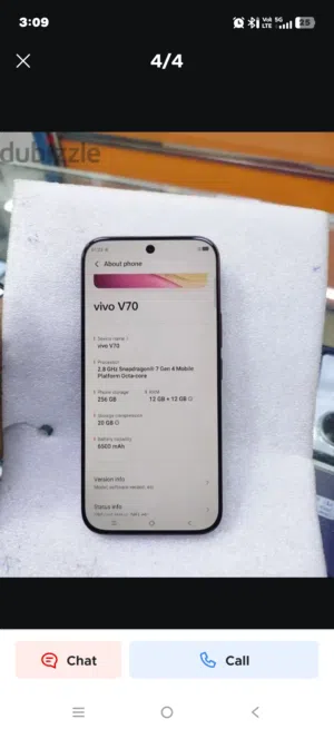 vivo v70 10 days used only I have bill box everything charger not use exchange also available