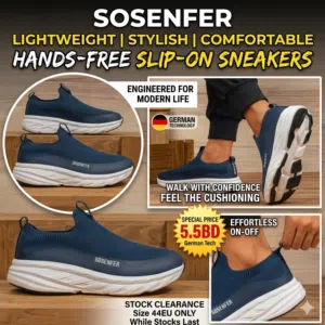 SOSENFER Men's Slip-On Sneakers Shoes