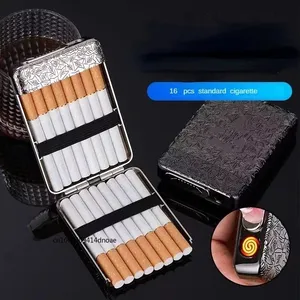 available cigarette box with built in lighter