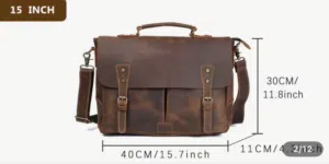 Original leather laptop bag